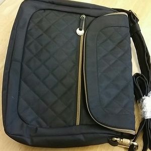 Travelon woman's purse, black & purple.